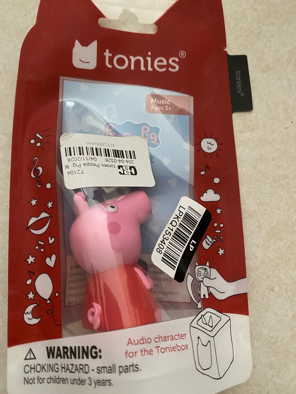 Tonies: Peppa Pig My First Album Audio Play Figurine New in Package
